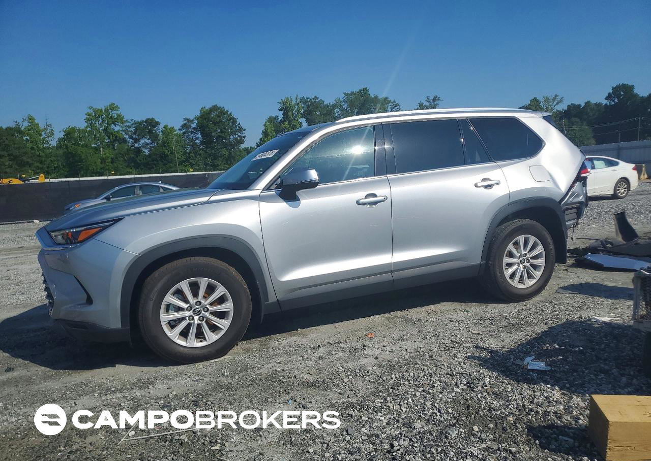 2024 Toyota Grand Highlander Xle, пошкодження: Задня частина, Copart лот 54804316