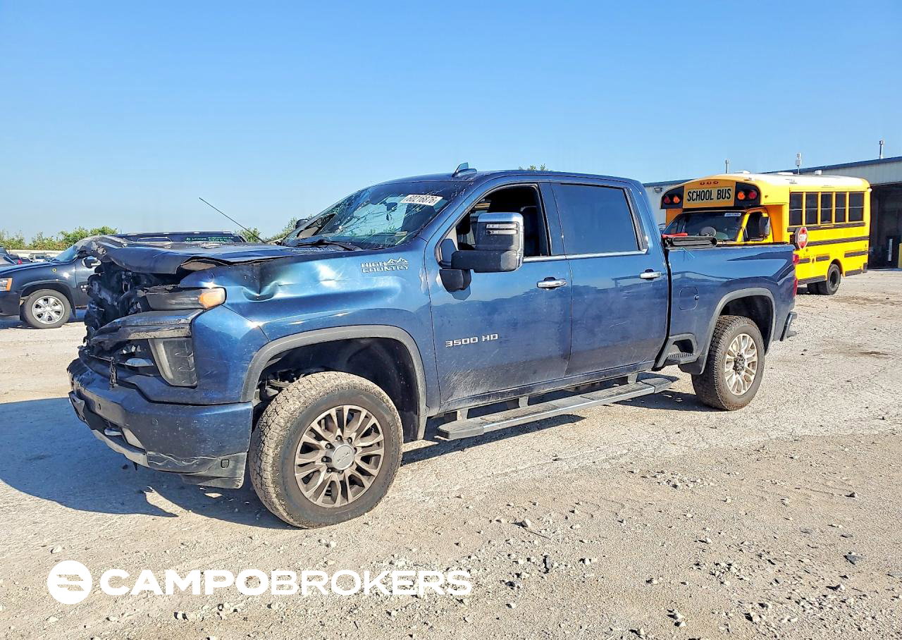 2022 Chevrolet Silverado K3500 High Country, daño Incendio, Copart lote 60216876