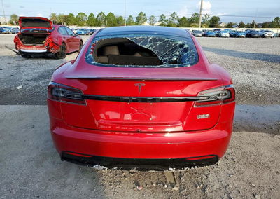 2021 Tesla Model S, daño Frontal, Copart lote 58201666, foto 6 de 15
