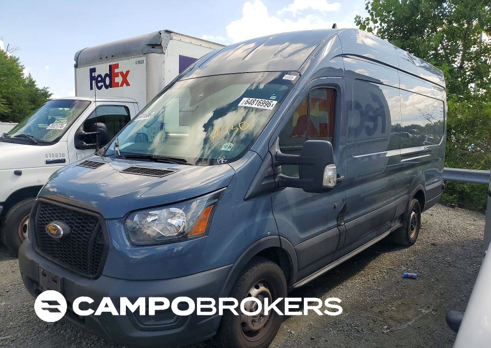 2021 Ford Transit 250 Delivery Van, daño Lateral, Copart lote 64816996