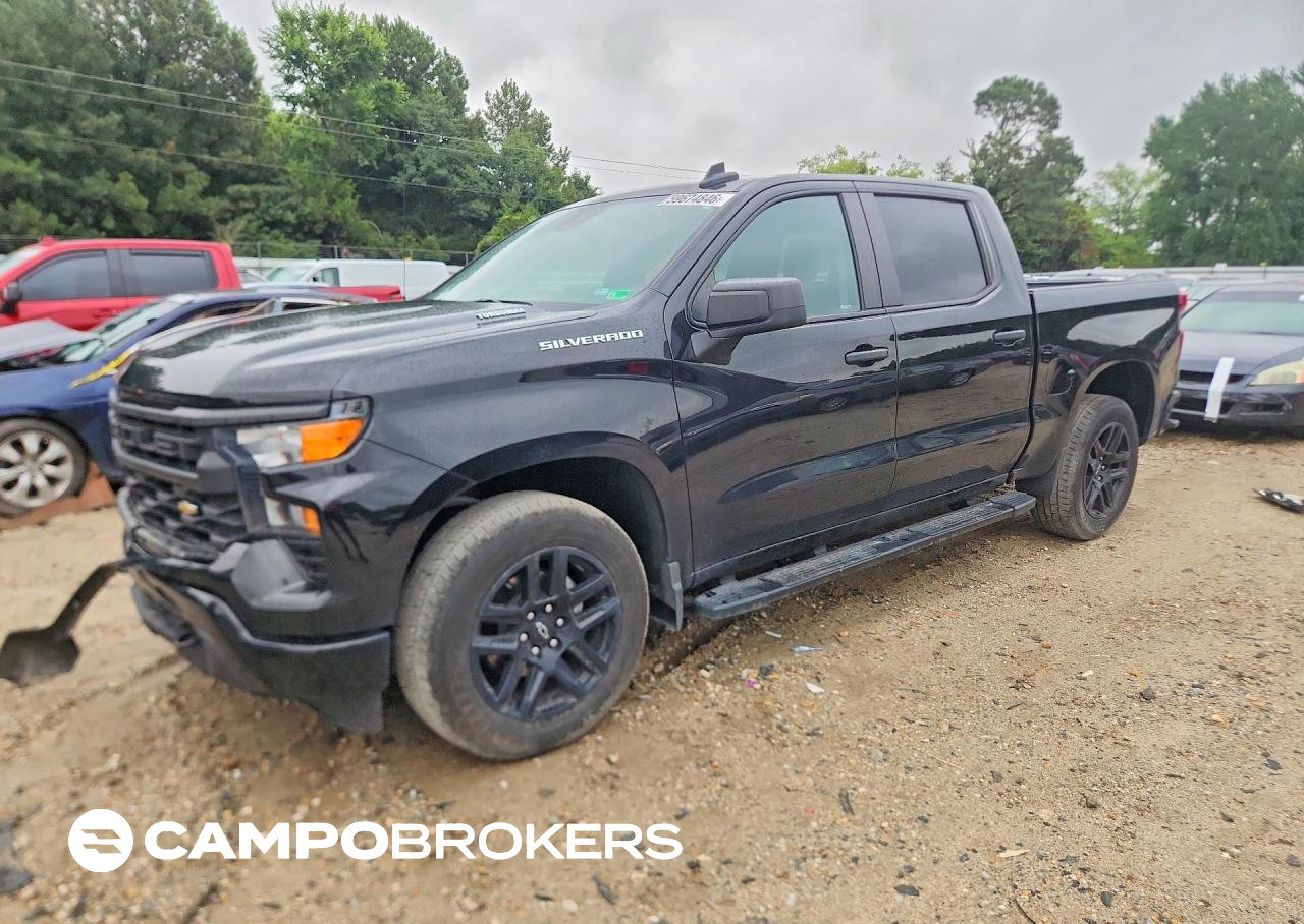 2025 Chevrolet Silverado C1500 Custom, daño Frontal, Copart lote 59674846