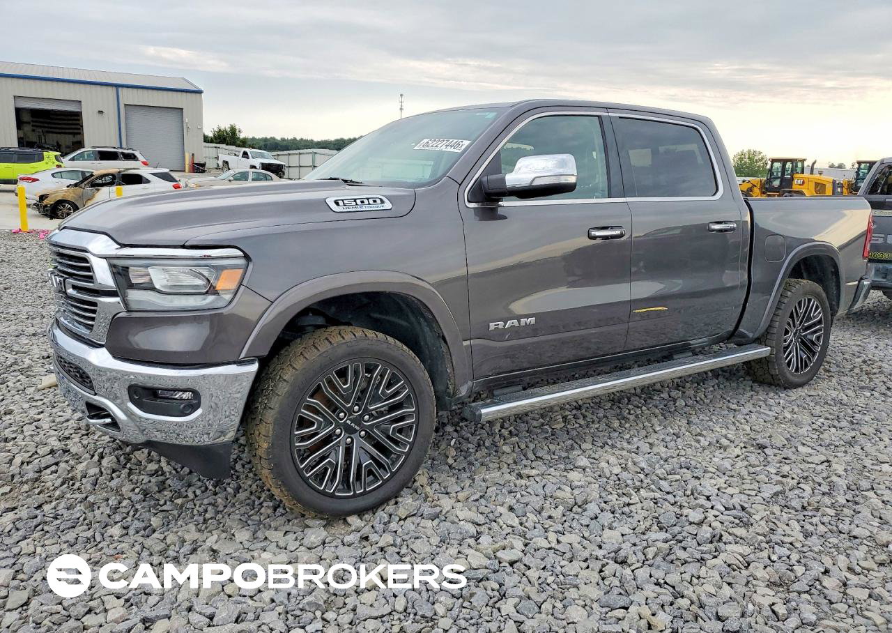 2021 Ram 1500 Laramie, daño Inundación, Copart lote 62227446