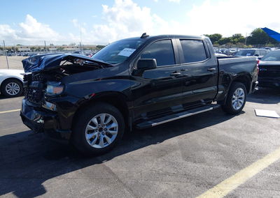 2022 Chevrolet Silverado 1500 Ltd 2wd  Short Bed Custom, uszkodzenie: Przód, Iaai lot 45701102, zdjęcie 2 z 6