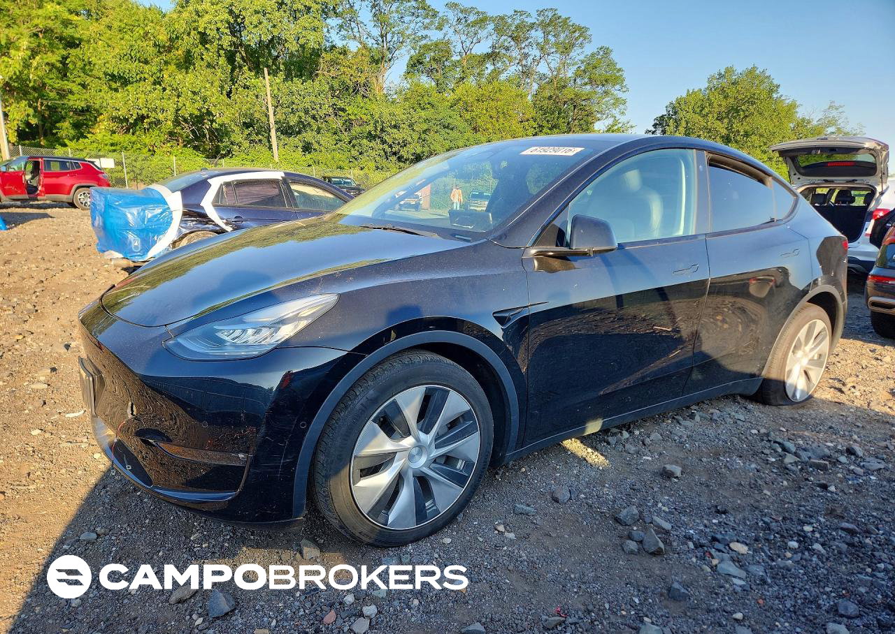 2022 Tesla Model Y, daño Inundación, Copart lote 61929016