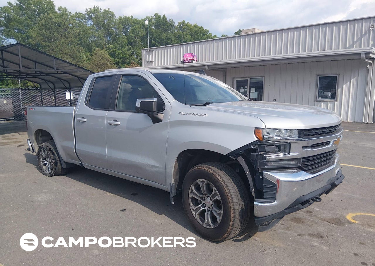 2020 Chevrolet Silverado 1500 4wd  Standard Bed Lt, daño Trasero izquierdo, Iaai lote 45321255