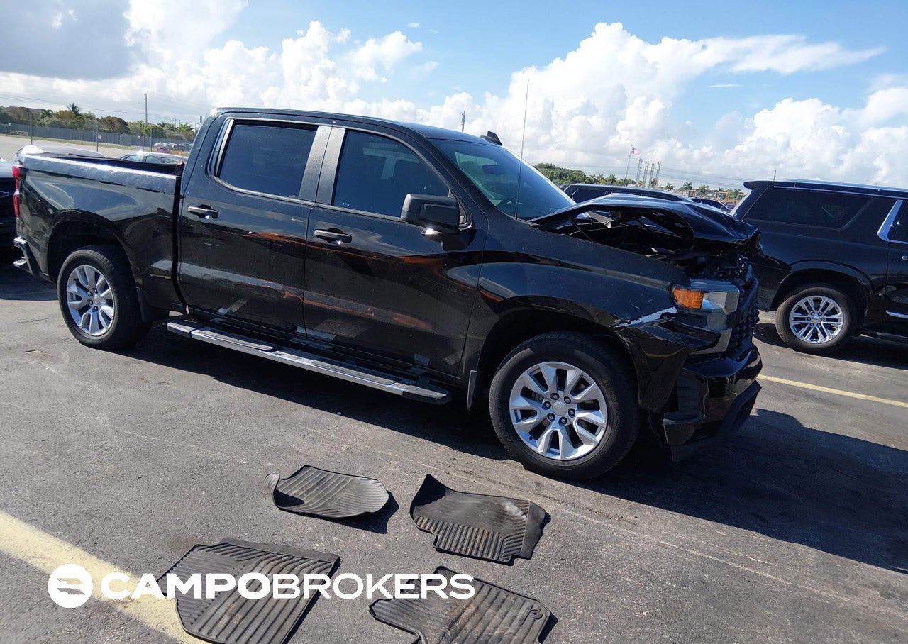 2022 Chevrolet Silverado 1500 Ltd 2wd  Short Bed Custom, uszkodzenie: Przód, Iaai lot 45701102