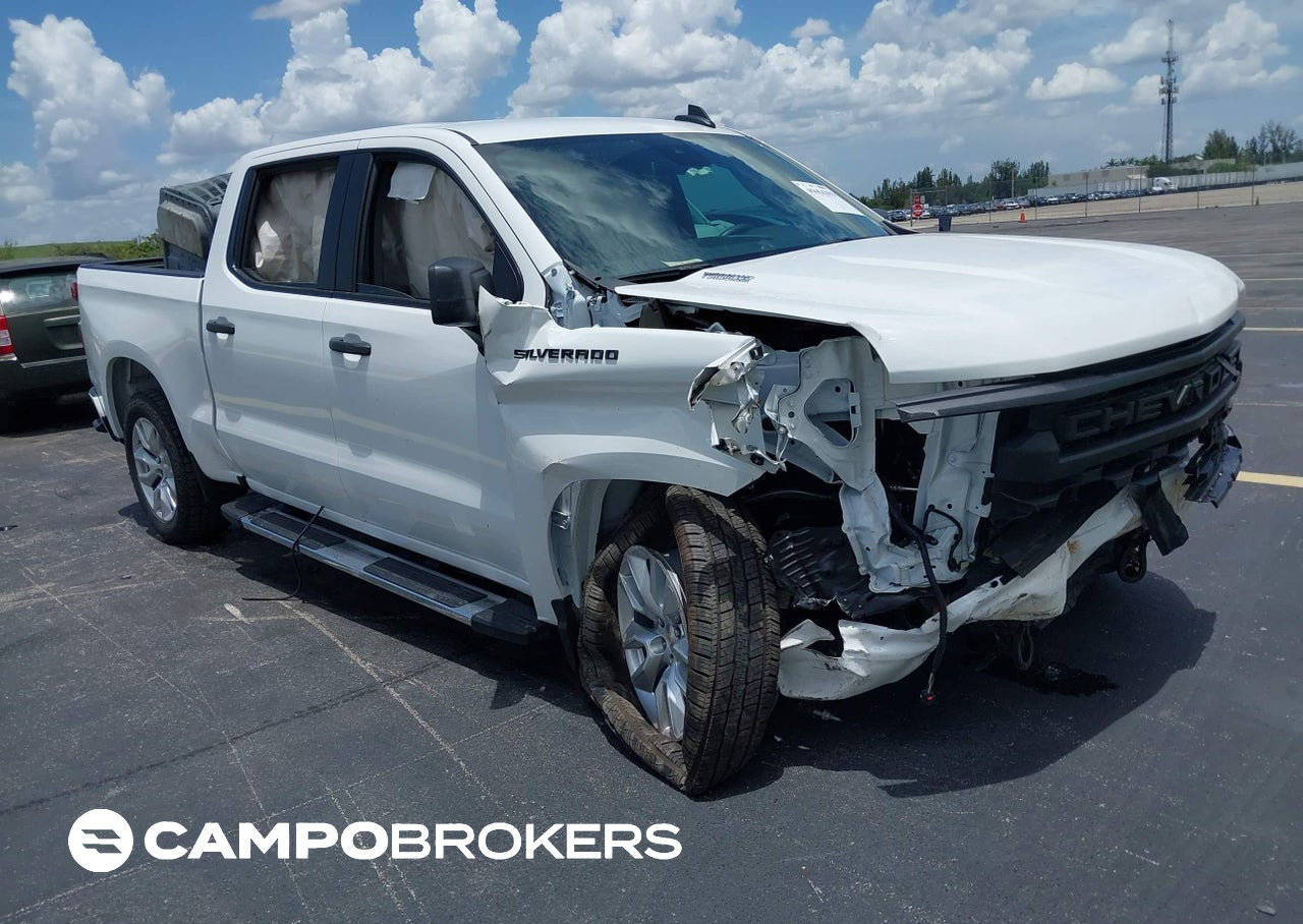 2026 Chevrolet Silverado 1500 2wd  Short Bed Custom, Right Front damage, Iaai lot 45654293