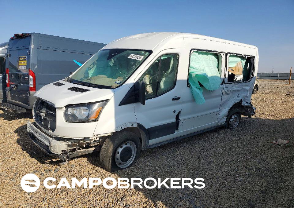 2019 Ford Transit T-350, daño Frontal, Copart lote 64332036