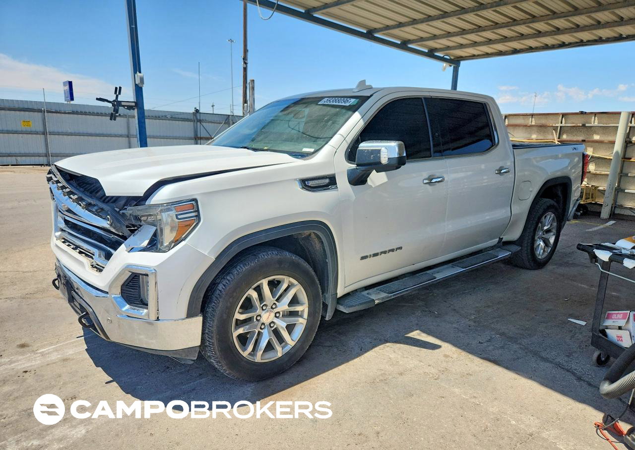 2019 Gmc Sierra K1500 Slt, Front End damage, Copart lot 59388096