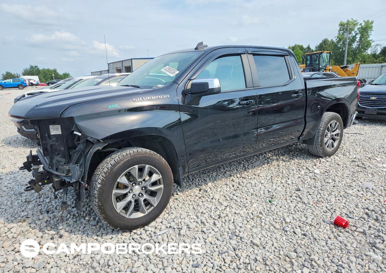 2021 Chevrolet Silverado K1500 Lt, daño Frontal, Copart lote 62868036