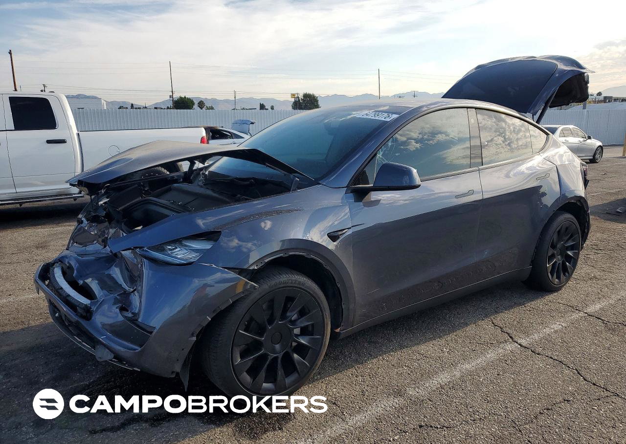 2023 Tesla Model Y, daño Frontal, Copart lote 64799176