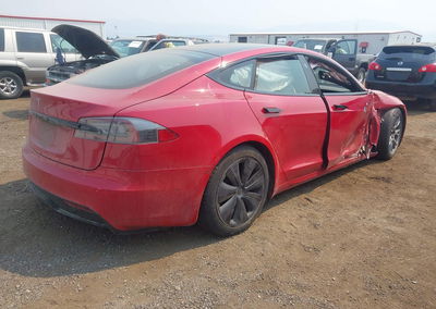2022 Tesla Model S Dual Motor All-wheel Drive, uszkodzenie: Prawy bok, Iaai lot 45839113, zdjęcie 4 z 19