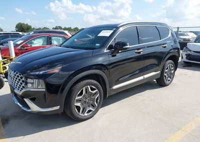 2023 Hyundai Santa Fe Hybrid Sel Premium, Rear damage, Iaai lot 45323647, photo 2 of 17