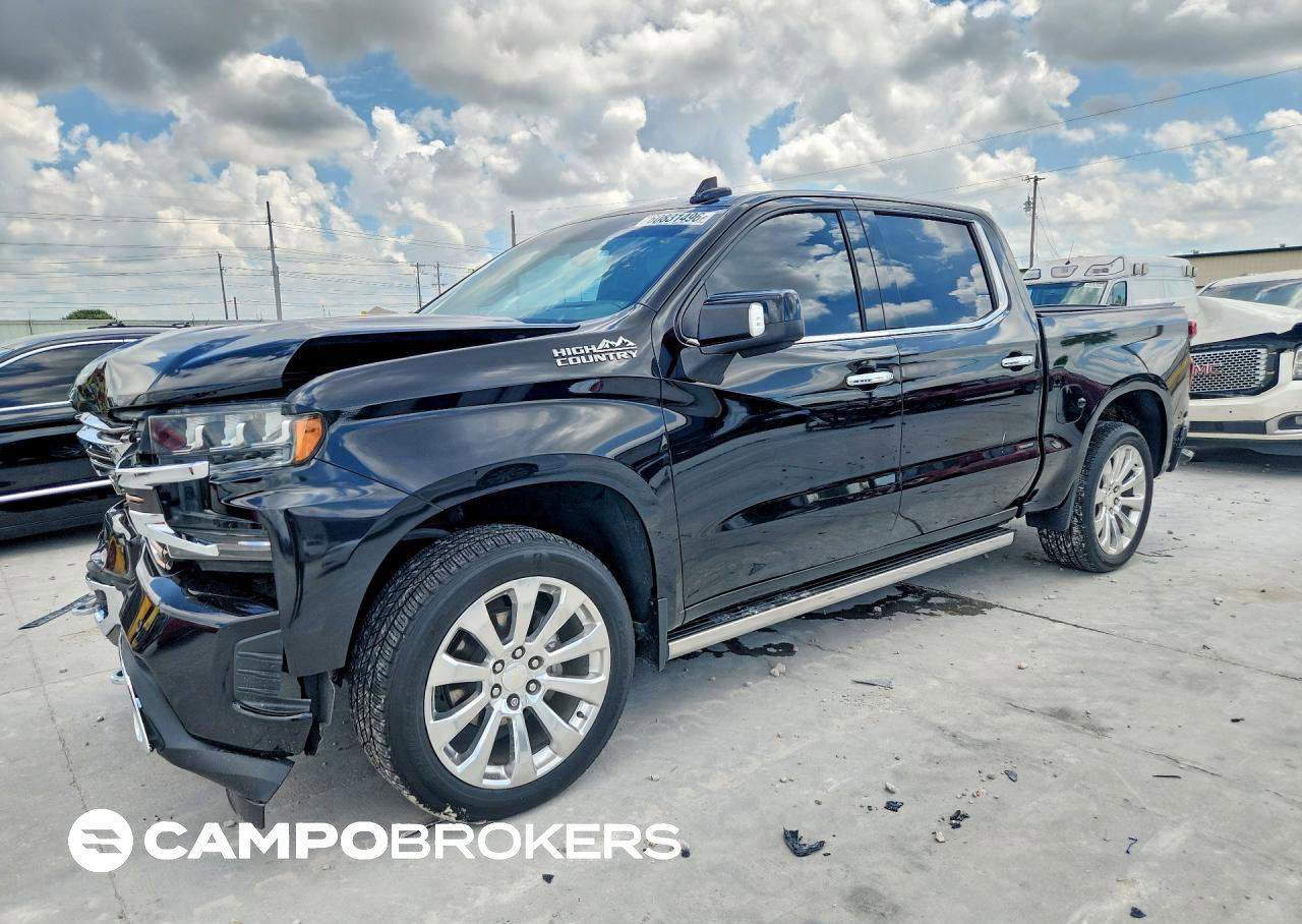 2020 Chevrolet Silverado K1500 High Country, пошкодження: Передня частина, Copart лот 60831496