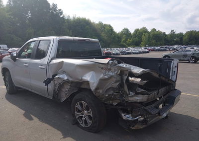 2020 Chevrolet Silverado 1500 4wd  Standard Bed Lt, daño Trasero izquierdo, Iaai lote 45321255, foto 3 de 6