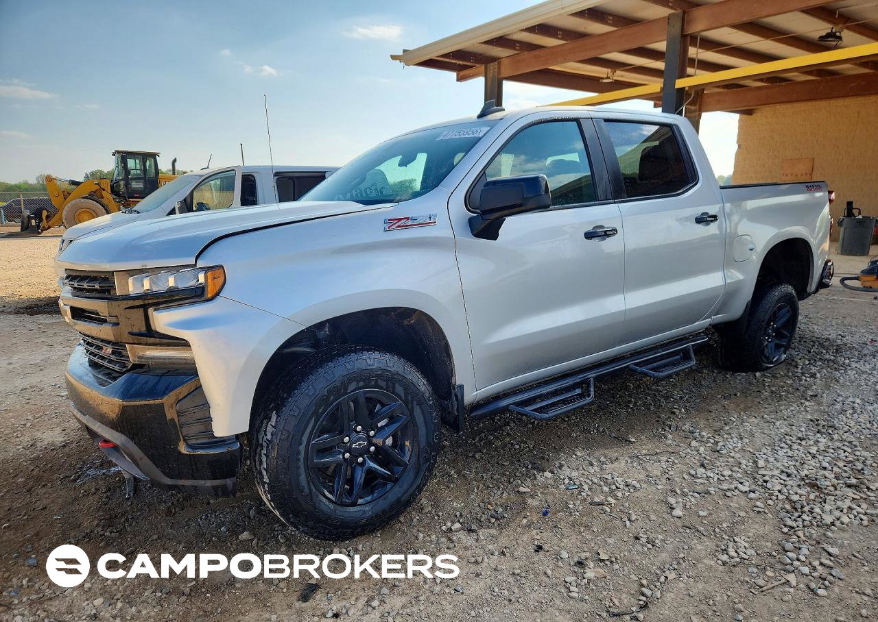 2021 Chevrolet Silverado K1500 Lt Trail Boss, daño Frontal, Copart lote 47755956