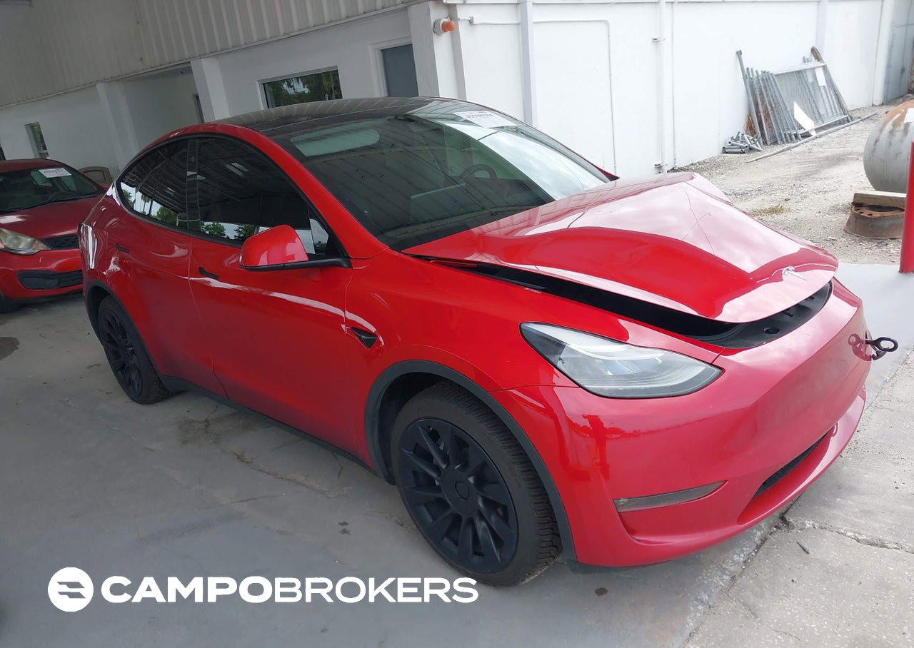 2023 Tesla Model Y Awd/long Range Dual Motor All-wheel Drive, uszkodzenie: Lewy przód, Iaai lot 45598384