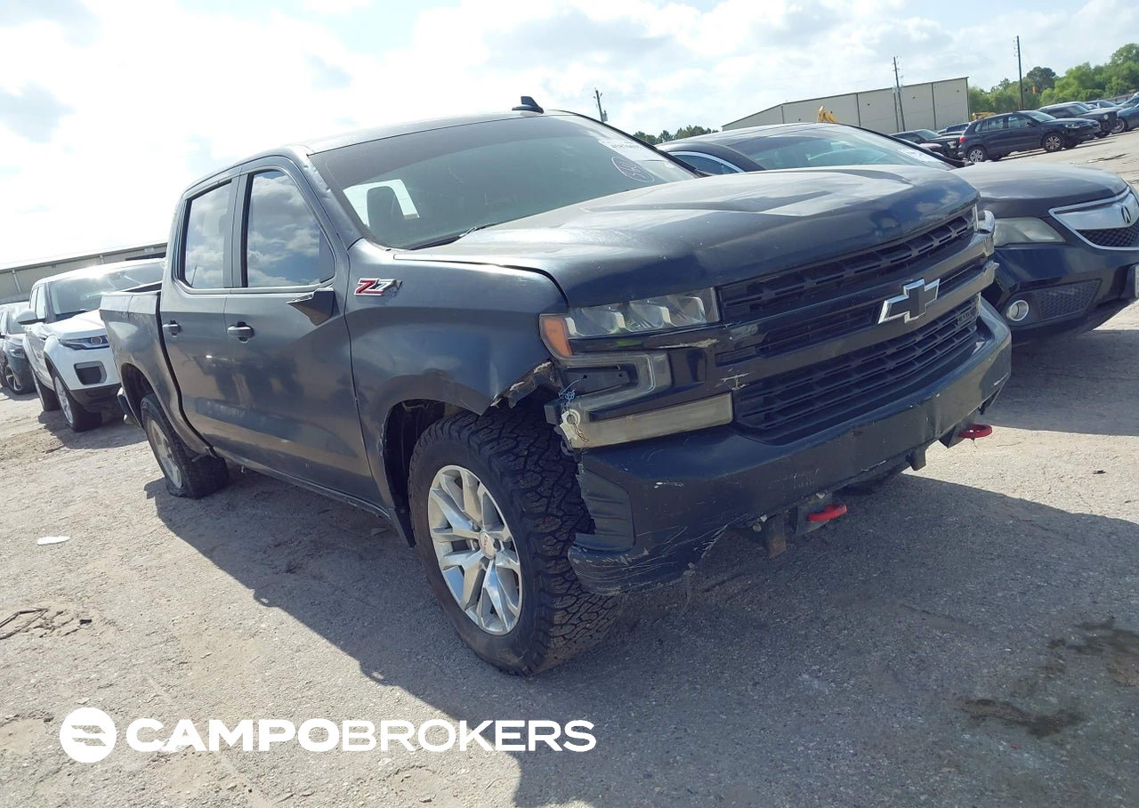 2021 Chevrolet Silverado 1500 4wd  Short Bed Lt Trail Boss, Front End damage, Iaai lot 45876695