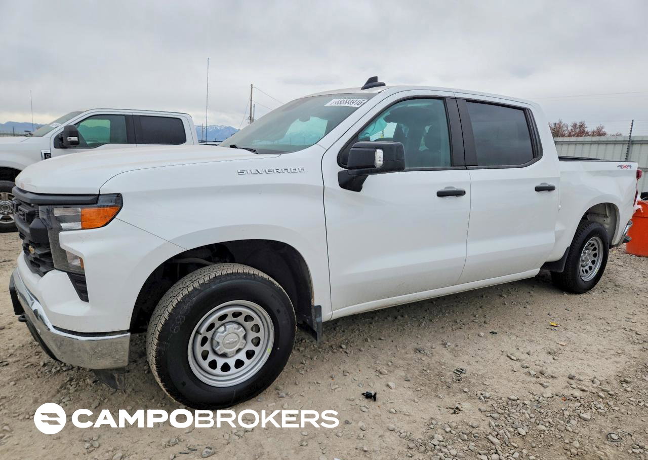 2024 Chevrolet Silverado K1500, daño Lateral, Copart lote 48094916