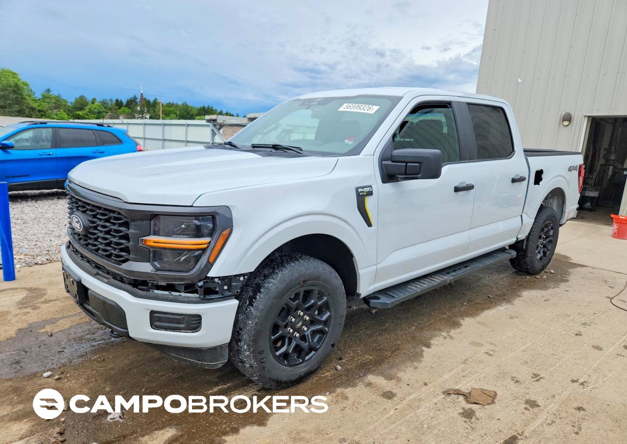 2025 Ford F150 Stx, daño Frontal, Copart lote 56599326