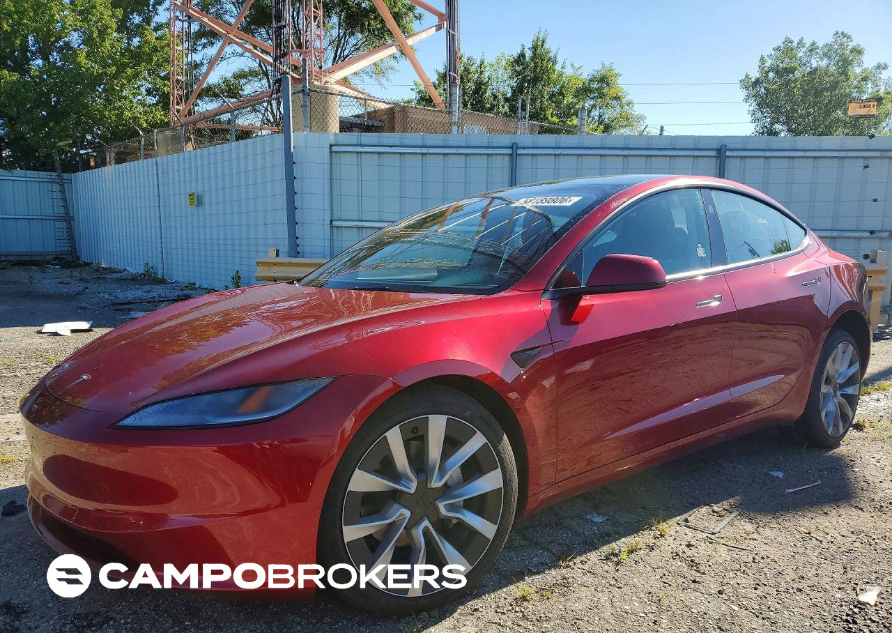 2025 Tesla Model 3, uszkodzenie: Przód, Copart lot 58189806