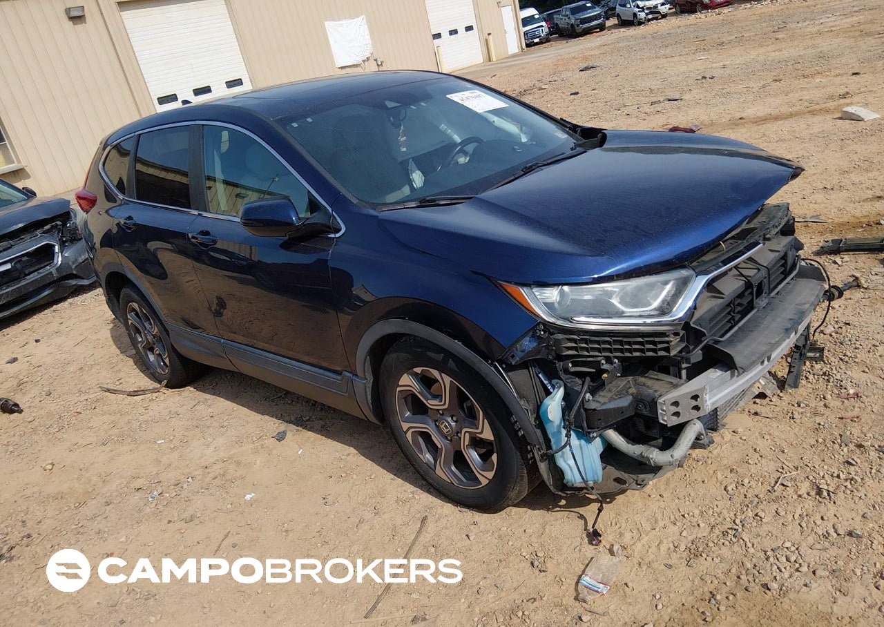 2019 Honda Cr-v Ex-l, Front End damage, Iaai lot 45476487