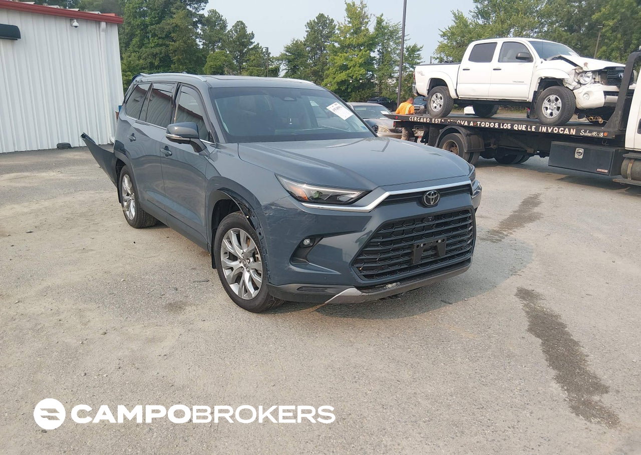 2025 Toyota Grand Highlander Le/xle/limited/night Shade, Front & Rear damage, Iaai lot 45548001