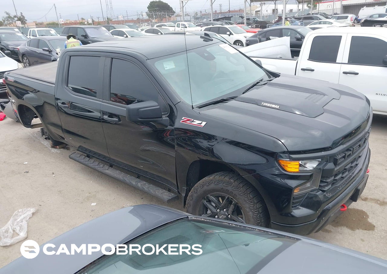 2024 Chevrolet Silverado 1500 4wd  Standard Bed Custom Trail Boss, Left Side damage, Iaai lot 45506206