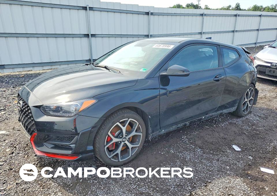 2020 Hyundai Veloster N Base, daño Trasero, Copart lote 60678996