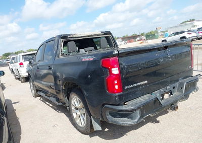 2021 Chevrolet Silverado 1500 4wd  Short Bed Lt Trail Boss, Front End damage, Iaai lot 45876695, photo 3 of 15