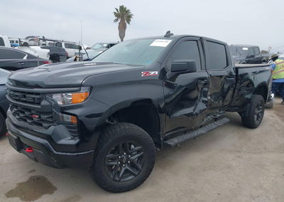 2024 Chevrolet Silverado 1500 4wd  Standard Bed Custom Trail Boss, Left Side damage, Iaai lot 45506206, photo 2 of 6