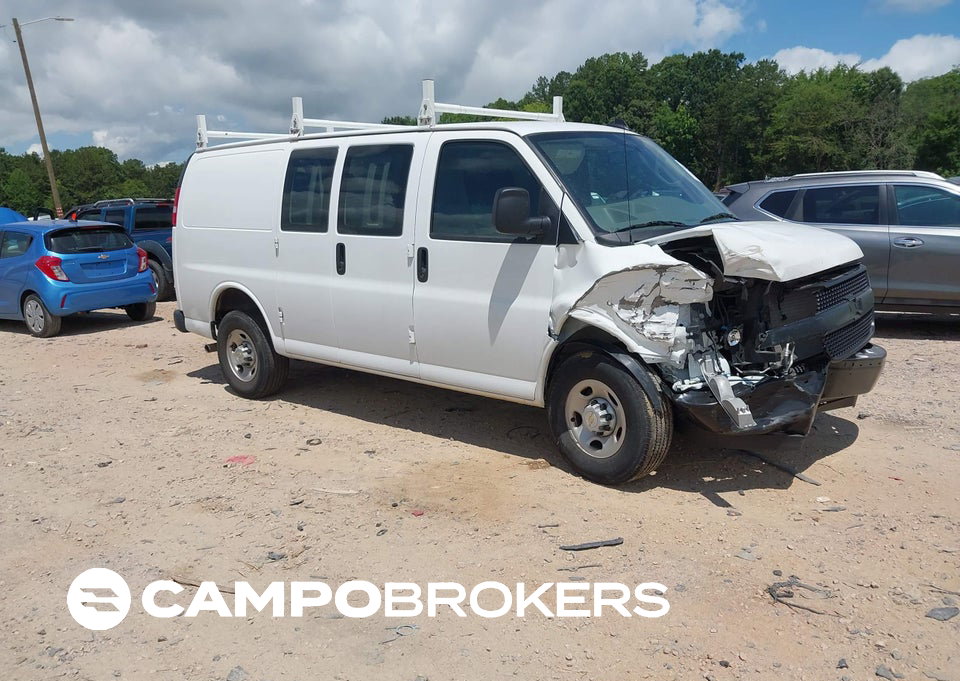 2024 Chevrolet Express Cargo Rwd 2500 Regular Wheelbase Wt, uszkodzenie: Przód, Iaai lot 45457869