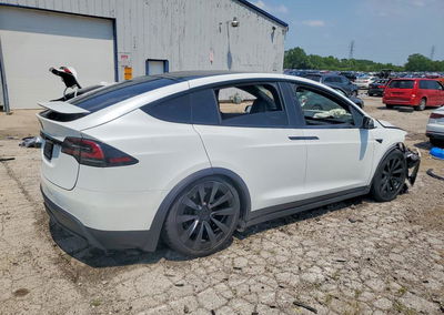 2022 Tesla Model X, daño Frontal, Copart lote 61005636, foto 3 de 14