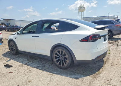 2022 Tesla Model X, daño Frontal, Copart lote 61005636, foto 2 de 14