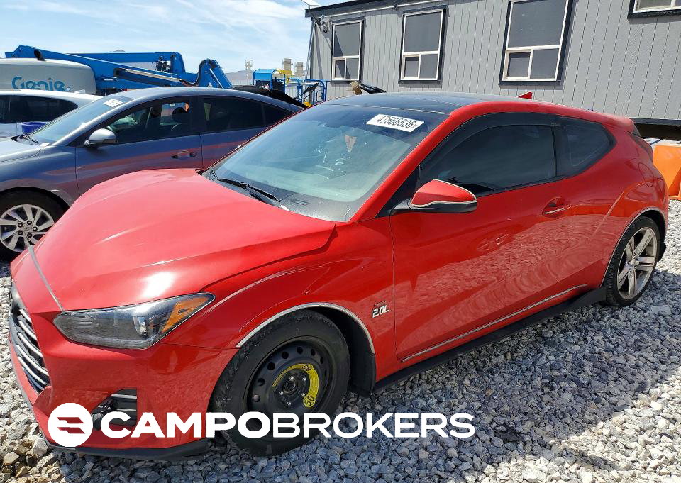 2019 Hyundai Veloster 2.0l Premium, daño Frontal, Copart lote 47566536