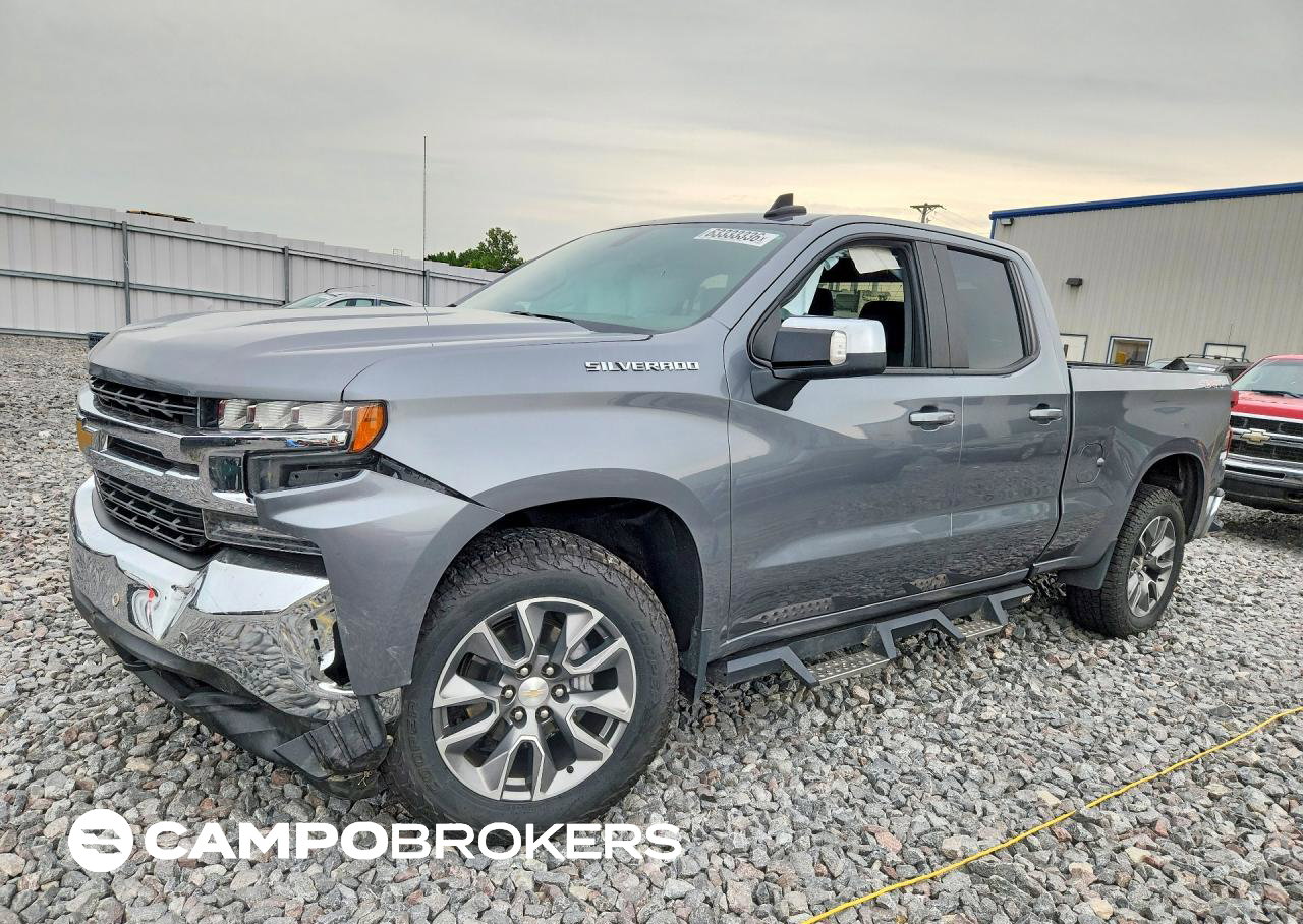 2021 Chevrolet Silverado K1500 Lt, daño Frontal, Copart lote 63333336