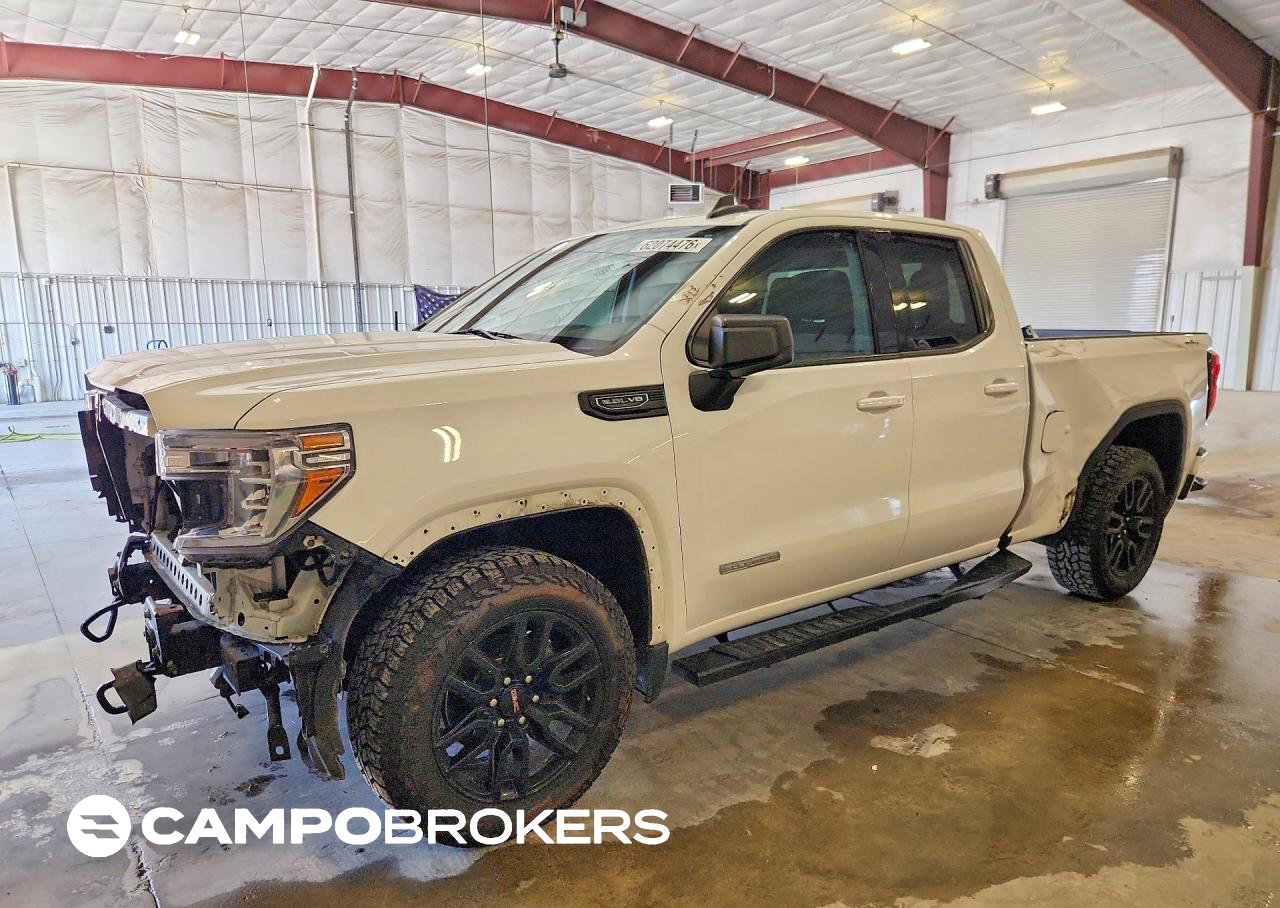 2021 Gmc Sierra K1500 Elevation, daño Frontal, Copart lote 62074476