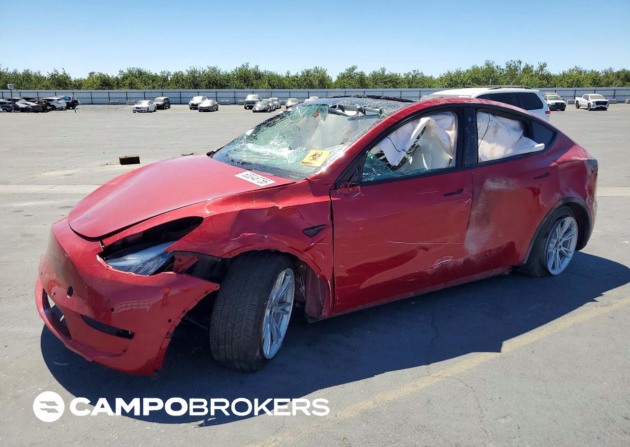 2022 Tesla Model Y, daño Volcadura, Copart lote 63046756