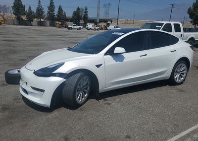 2022 Tesla Model 3, daño Frontal, Copart lote 59391675