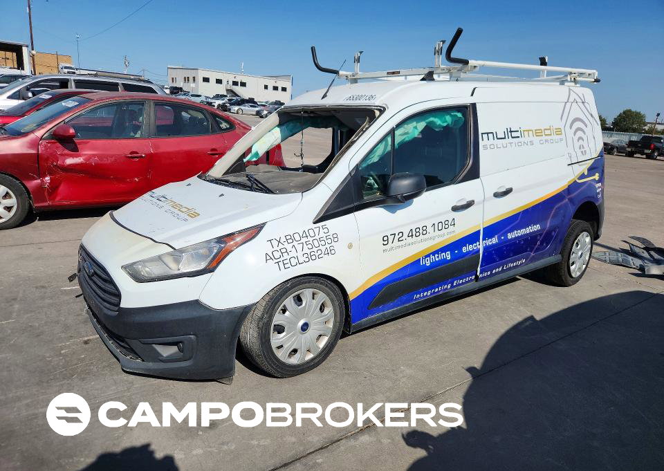 2020 Ford Transit Connect Xl Delivery Van, пошкодження: Бік, Copart лот 65300136