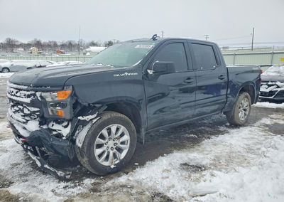 2022 Chevrolet Silverado K1500 Custom, Front End damage, Copart lot 78233395