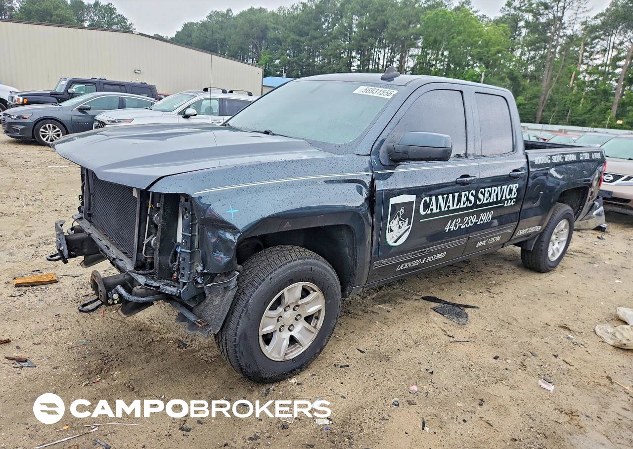 2019 Chevrolet Silverado Ld K1500 Lt, daño Frontal, Copart lote 56931556