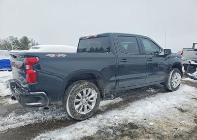 2022 Chevrolet Silverado K1500 Custom, пошкодження: Передня частина, Copart лот 78233395, фото 3 з 6
