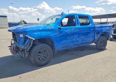 2023 Chevrolet Silverado K1500 Trail Boss Custom, Front End damage, Copart lot 59630306