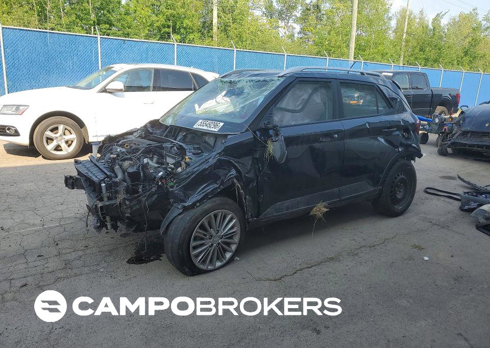 2023 Hyundai Venue Sel, daño Volcadura, Copart lote 55549296