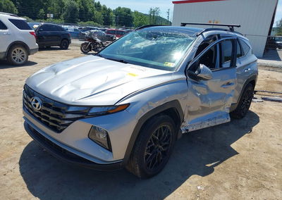 2022 Hyundai Tucson Hybrid Sel Convenience, пошкодження: Left & Right Side, Iaai лот 45773392, фото 2 з 6