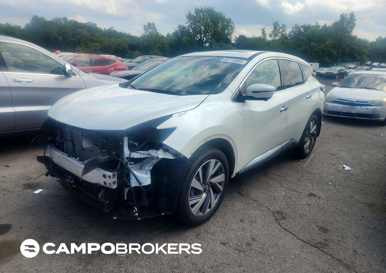 2021 Nissan Murano Sl, uszkodzenie: Przód, Copart lot 65713696