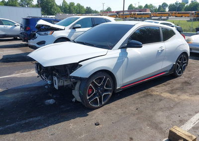 2020 Hyundai Veloster N, daño Frontal, Iaai lote 45595749, foto 2 de 6