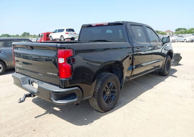2021 Chevrolet Silverado 1500 2wd  Short Bed Custom, uszkodzenie: Przód, Iaai lot 45671652, zdjęcie 4 z 6