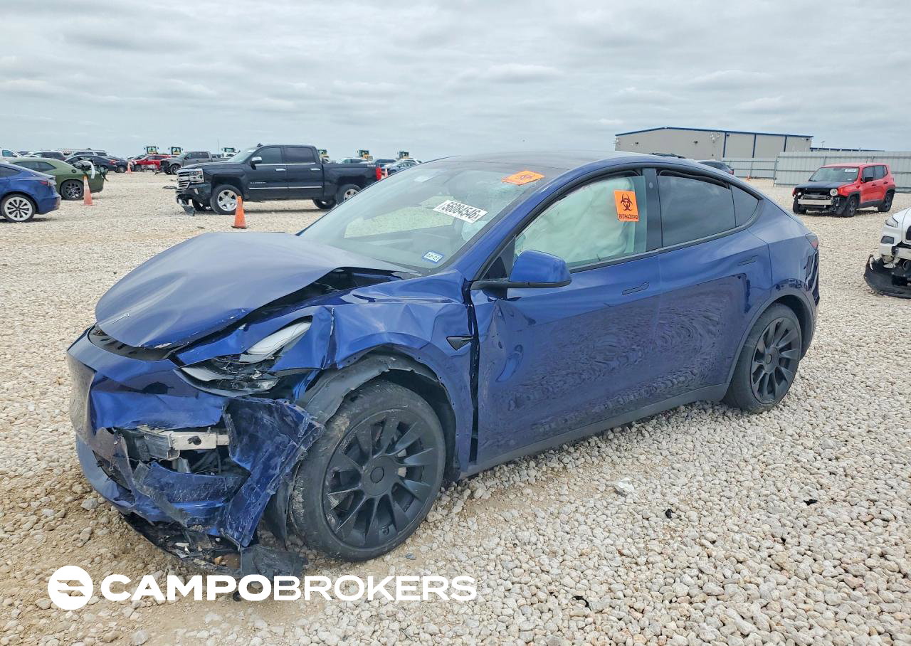 2023 Tesla Model Y, daño Frontal, Copart lote 56084546